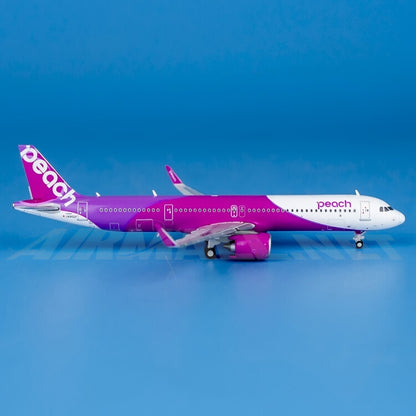 1:400 JC Wings Peach Aviation Airbus A321neo Airplane Diecast Aircraft Model
