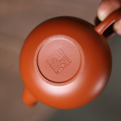 90ml Mini Tea Pot Handmade Marked Real Yixing Zisha Zhu Clay Pear 7 Infuser Hole