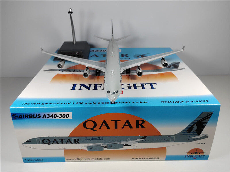 Inflight Qatar Airways FOR AIRBUS A340-300 A7-AAH 1:200 DIECAST Aircraft Model