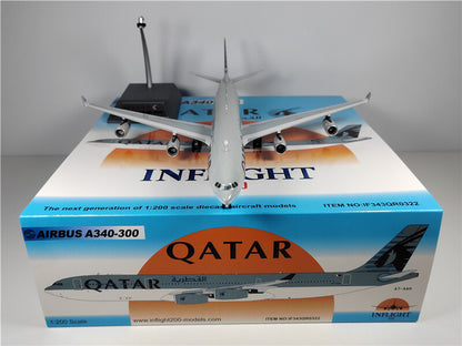 Inflight Qatar Airways FOR AIRBUS A340-300 A7-AAH 1:200 DIECAST Aircraft Model