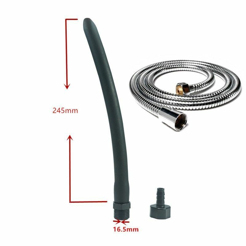 Shower Nozzle Silicone Enema Healthy Rectal Anal Syringe Douche System Vaginal