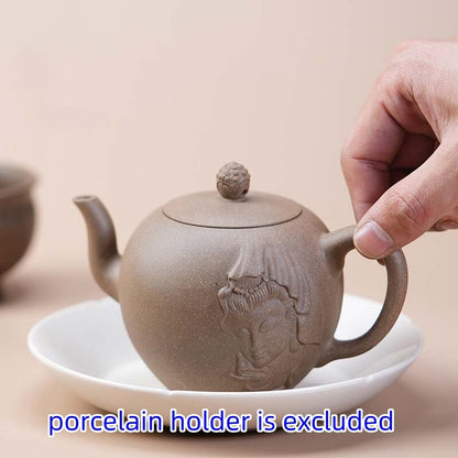 Tea Pot + 4 Matching Tea Cup Handmade Master Pot Yixing Zisha Clay Tea Set New