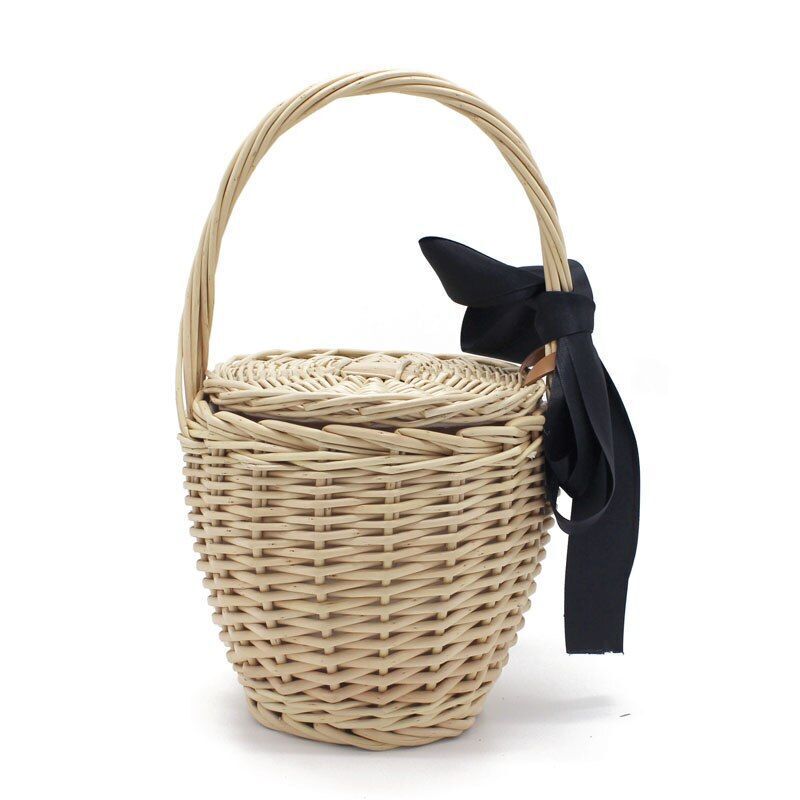 Fashion Beach Handbags Tote Travel Clutch Bohemian Straw Bags Summer Basket Bag