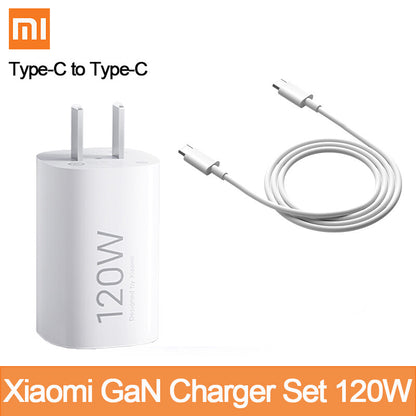 Xiaomi 120W HyperCharge Combo (Type-C) —GaN Pudding Charger Set for Phone Laptop