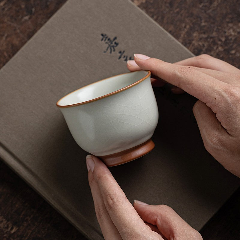 1pc Ru Kiln Master Cup Single Cup Dedicated Ceramic Tea Cup