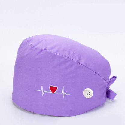 Surgical Cap Baotou Cap Doctor Hat Electrocardiogram Nurse Pure Cotton Buckle