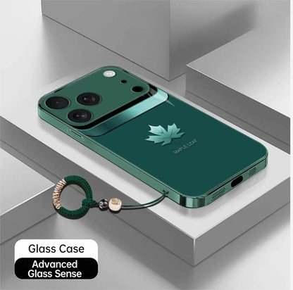Apple-17Light luxury maple leaf high-quality heat dissipation mobile phone case