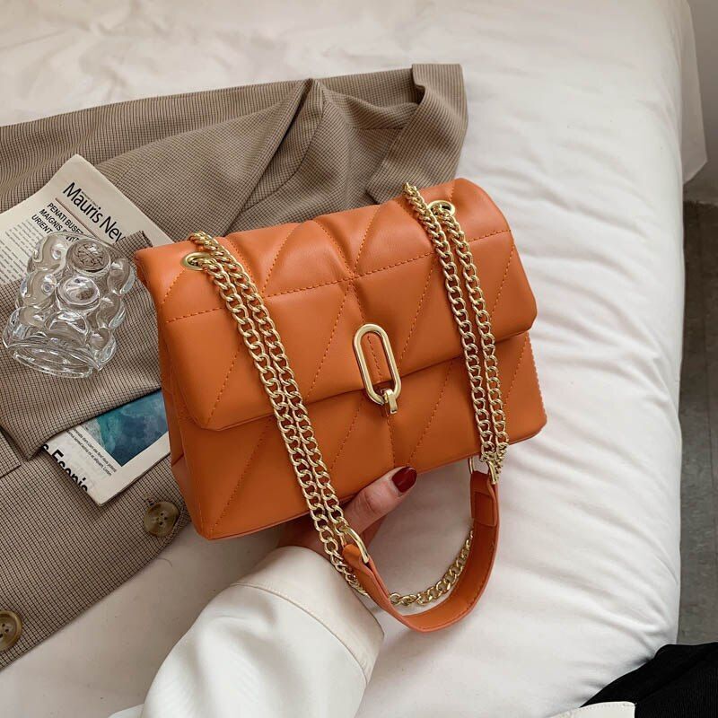 Green Shoulder Bag Women Leather Luxury Handbags 16*23*11 CM Accessories Travel