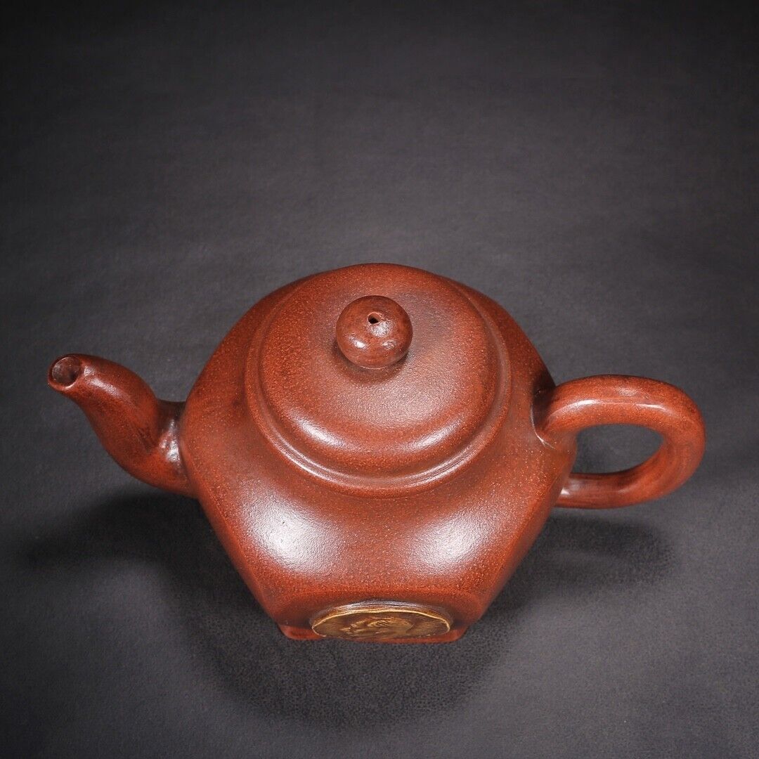 Chinese Yixing Zisha Clay Handmade Exquisite Teapot（四方 底款：汪寅仙）