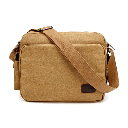 Vintage Military Men Canvas Crossbody Bag Casual Satchel Messenger Shoulder Bags