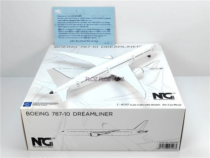 NG Models for Boeing B787-10 Dreamliner Blank 1:400 Aircraft Pre-built Model