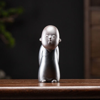 Ceramic Little Monk Decoration Tea Table Decoration Tea Pet Crafts