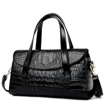 Synthetic Leather Handbag Vintage Tote Shoulder Bag Crossbody Purse 34*12*19 CM