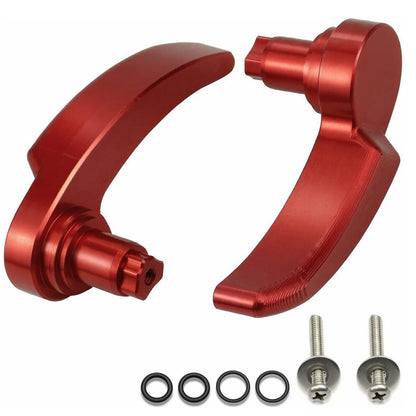 Red Motorcycle Saddlebag Latch Lever Lid Lifter For CVO Road Glide Ultra FLTRUSE