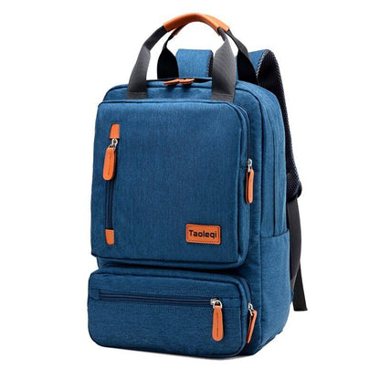 Business Backpack Men Light 15 inch Laptop Bag Oxford Cloth Lady Backpack Gray