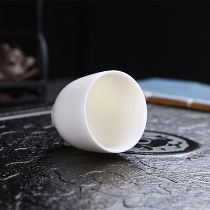 Sold At A Loss One Tea Cup Fat Mutton Jade Porcelain Master Cup Ceramic Dehua