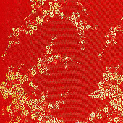 1M Chinese Fabric Vintage Brocade Satin Jacquard Floral Cheongsam Sewing DIY