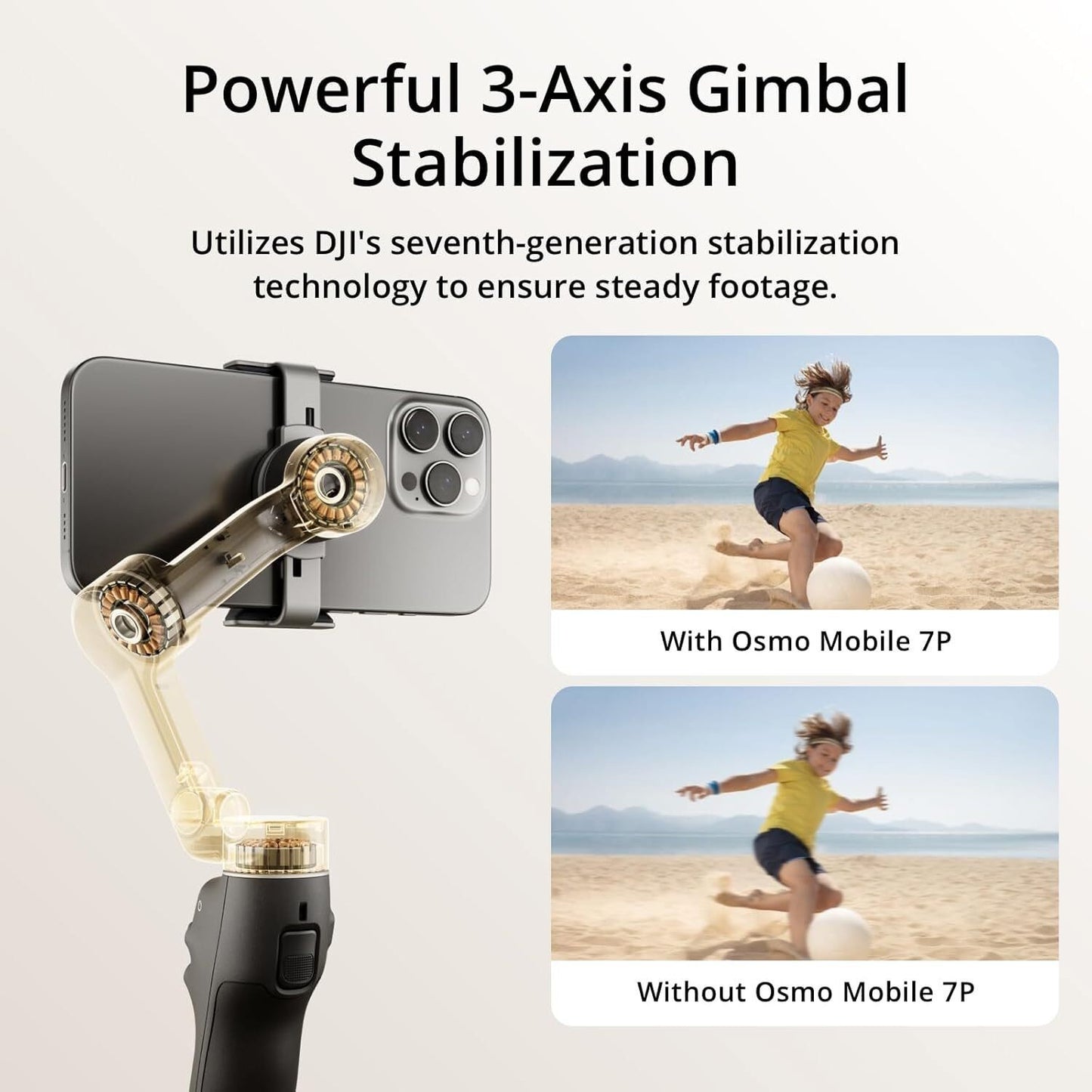 DJI Osmo Mobile 7P 3-Axis Phone Gimbal Stabilizer for Smartphone iPhone Android