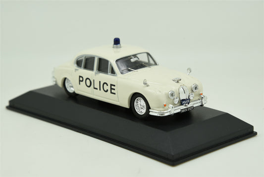 ATLAS 1:43 Jaguar MK2 White Metal British Police Car Model DieCast Model Toy