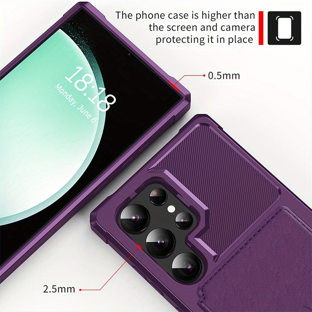 For Samsung Galaxy S24 S23 S22 S21 Ultra 5G Flip Wallet Cover with Card Holder