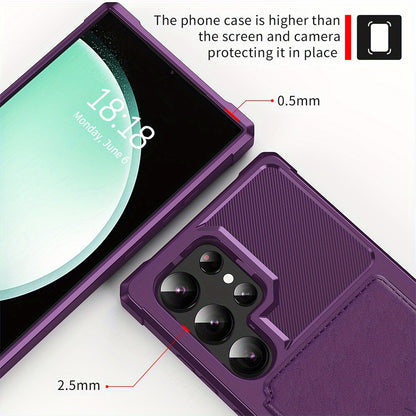 For Samsung Galaxy S24 S23 S22 S21 Ultra 5G Flip Wallet Cover with Card Holder