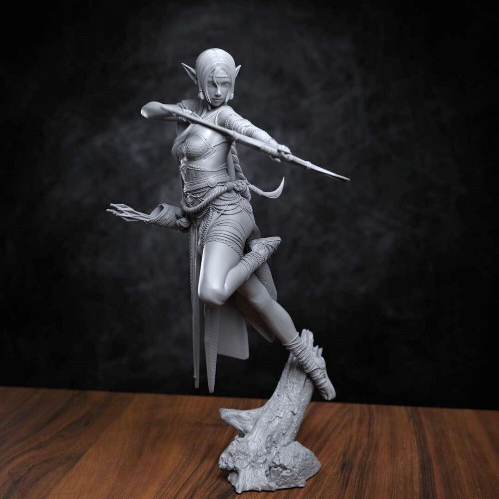 1/24 resin figures model Elf Archer Unassembled Unpainted