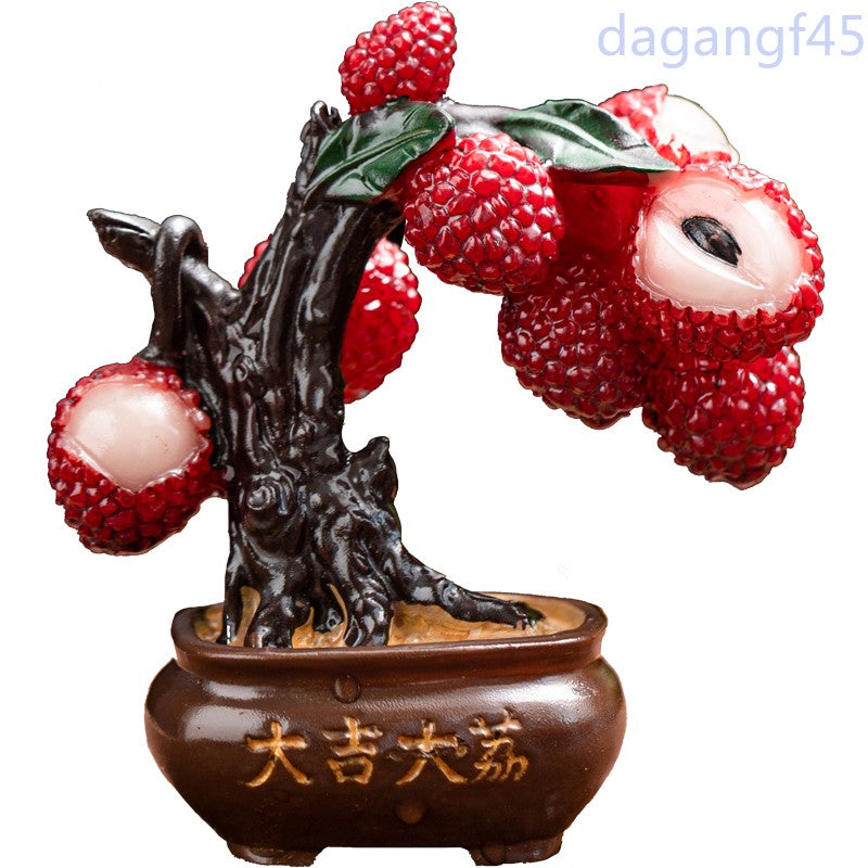 8.7cm Exquisite Litchi Tea Pet Tea Play Ornament Decorative Tea Set Tea Ceremony