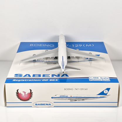 1:400 Phoenix Sabena Boeing 747-100 OO-SGA Airplane Diecast Aircraft Plane Model