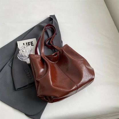 Big Shoulder Bags Women Tote Bag 2023 Winter Hand Bag Travel Handbag