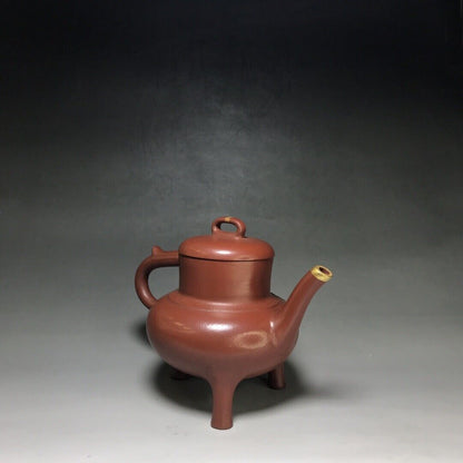 Chinese Yixing Zisha Clay Handmade Exquisite Teapot （三足 底款：大彬）