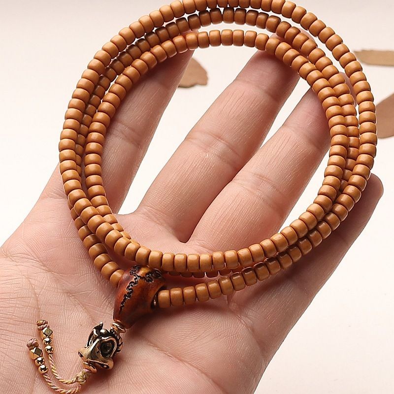 Handmade Olive Nut 200 Beads Mala 5x3mm Old Type Prayer Beads