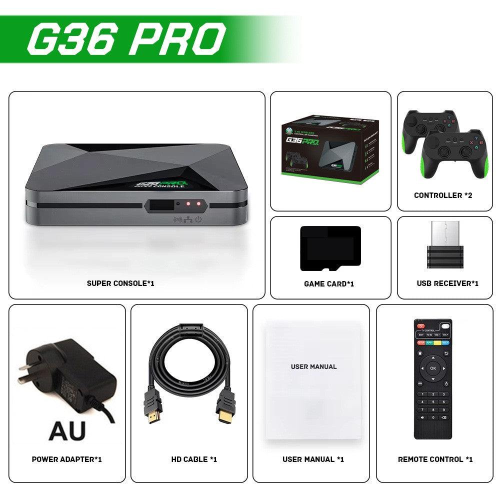 G36 PRO game console TV set-top box 4K dual system wireless home game console