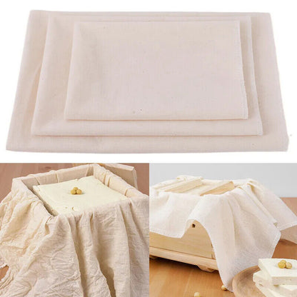 Cheesecloth White Cotton Gauze Fabric Reusable Ultra Fine Muslin Straining Cloth