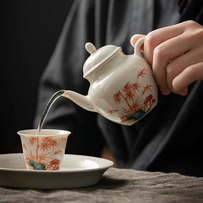 Boutique Tea Pot With Matching Tea Cup Holder Of Pot Chinese Kungfu Tea Set New