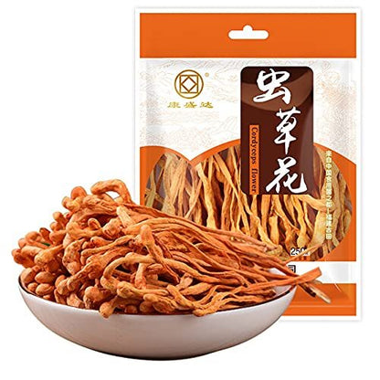 Chinese Cordycep Flowers Chong Cao Hua,Golden Cordyceps Militaris Mushroom 250g