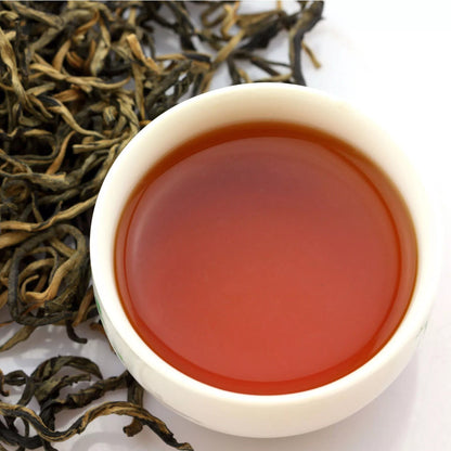 500g Premium Yunnan Black Tea Fengqing Dian Hong Dianhong Chinese Golden Buds