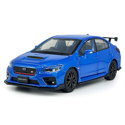 1/32 Subaru WRX STI Model Car Diecast Toy Cars Boys Toys for Kids Gifts Blue