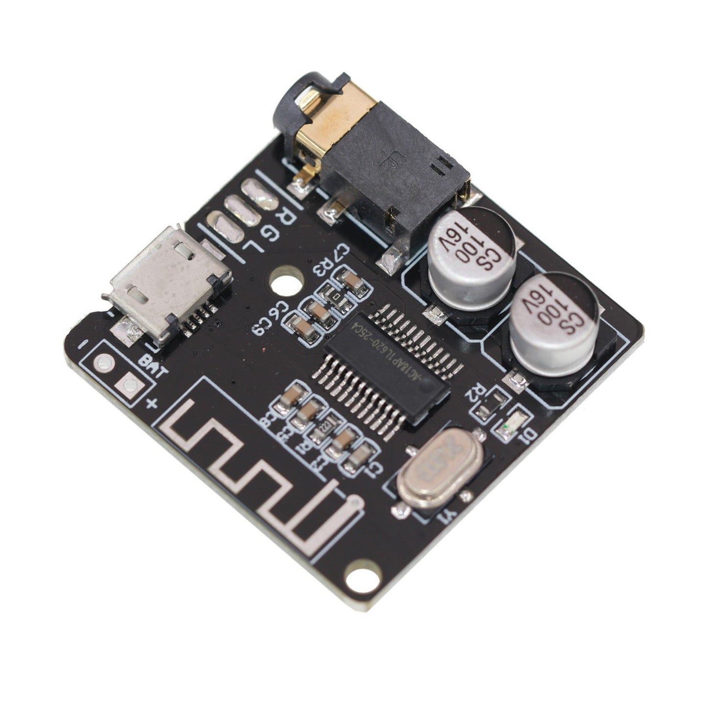 2Pcs Electric Bluetooth 5.0 Stereo Sound Amplifier Circuit Board Module Part