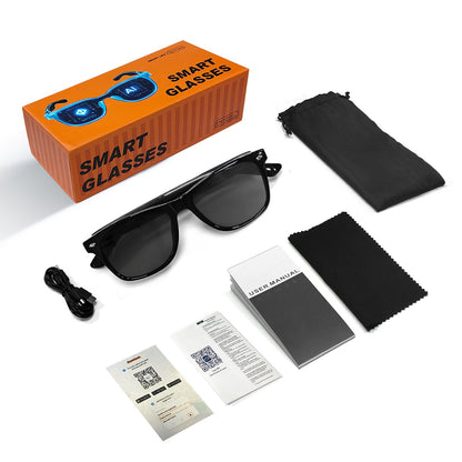 AI translation 100 languages Bluetooth listening songs calling smart glasses