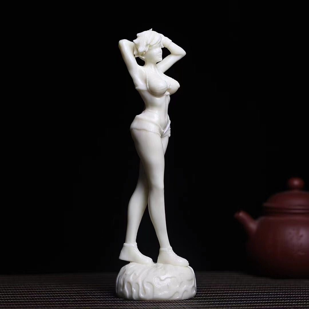 8" Beautiful Girl Figurine Statue Hot Lady Body Model Art Decor