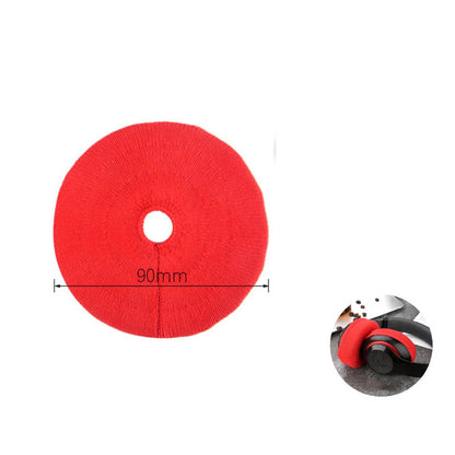 1Pair Red Anti-dust Velour Fabric Case Cover For On-ear Over-ear Headphones ss