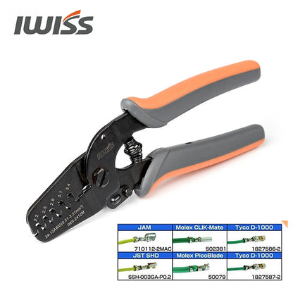 IWISS Terminals Crimping Tools IWS-2412M IWS-2820M for Crimp AWG24-12 AWG28-20