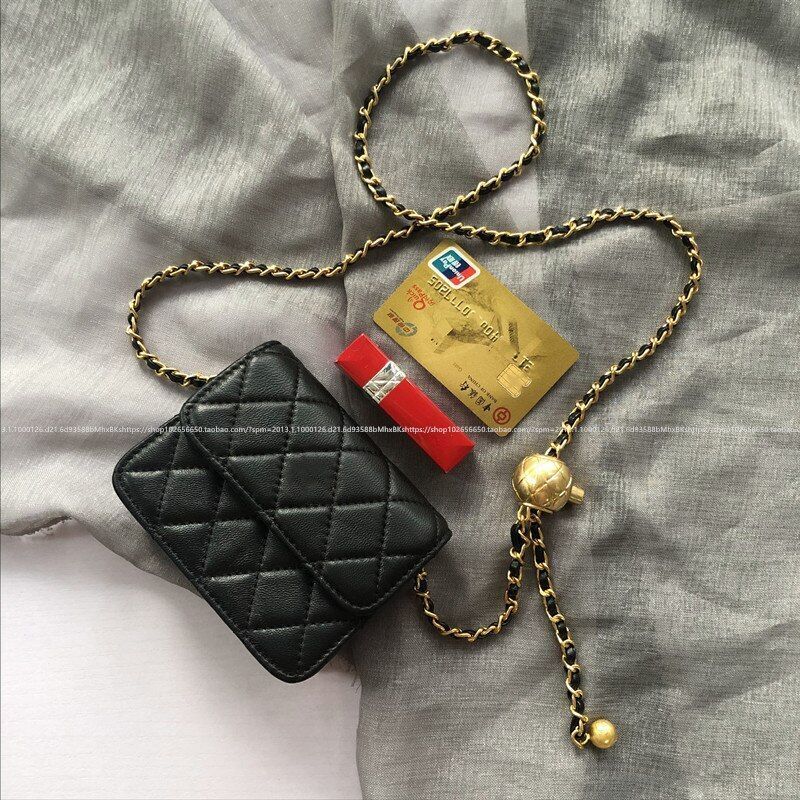 Waist Chain Bag Diamond Shoulder Bag Chest Purse Small Messenger Bag 12*10*5 CM