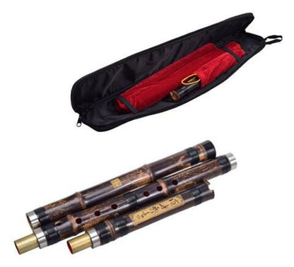 Professional Chinese Vertical Bamboo Flute Xiao Music Instrument 3 Sections