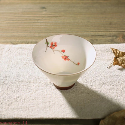 Jingdezhen Thread Hand Painted Teacup Ceramic Master Cup Porcelain Household