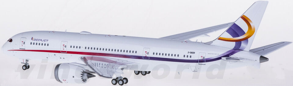1:400 JC Wings Deer Jet BOEING 787-8 Passenger Airplane Diecast Aircraft Model