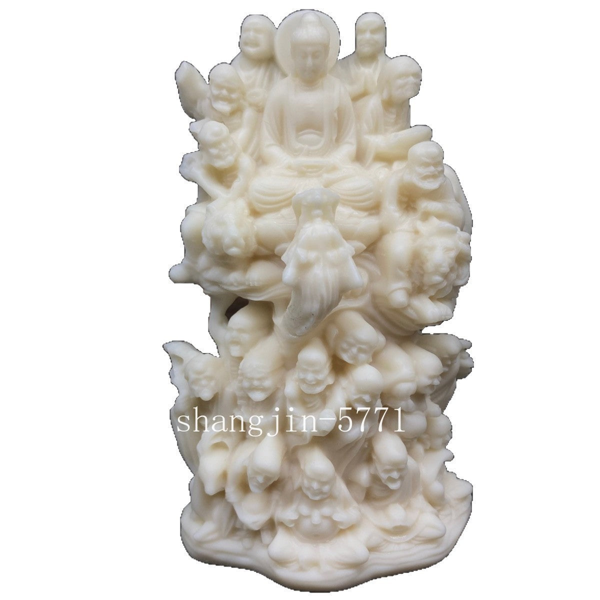 Eighteen Chinese Arhats Figure Statue Resin Sculpture Buddhist Figure Feng Shui
