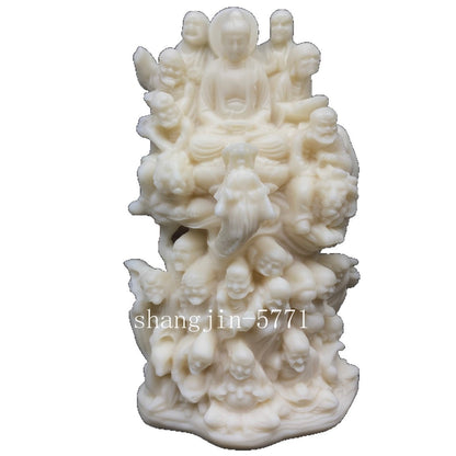 Eighteen Chinese Arhats Figure Statue Resin Sculpture Buddhist Figure Feng Shui