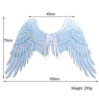 Halloween Big Wings Angel Devil Cosplay Accessories Large Black 68*54CM Costume