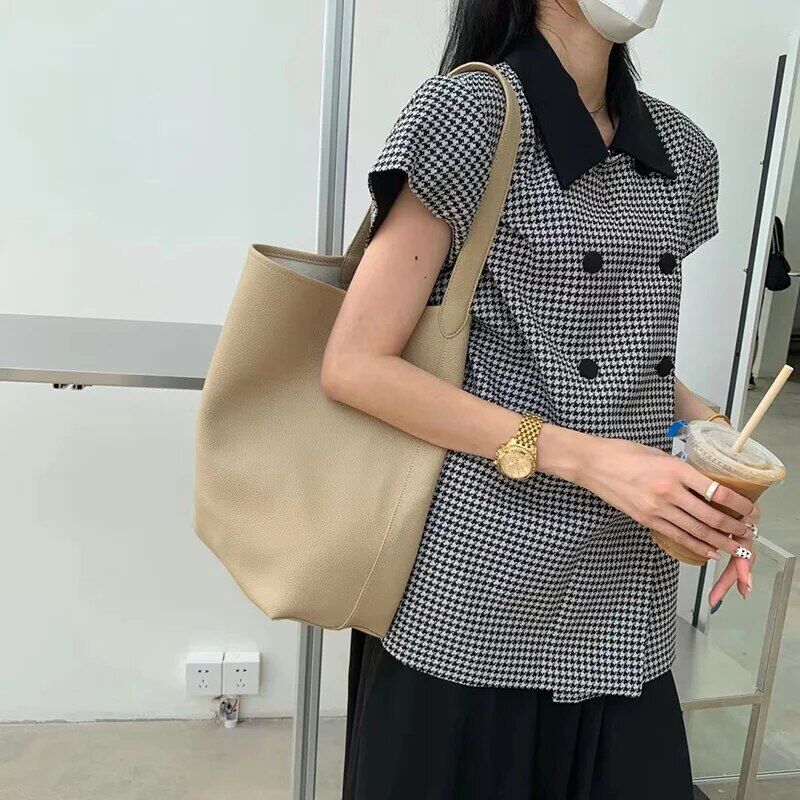 Women Sling Shoulder Bag Handbag Shopper with Small Bag